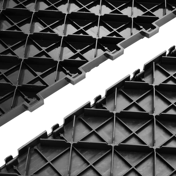 Heavy-Duty Interlocking Garage Tiles, 12x12 Inch, 25 Count - Slip-Resistant Flooring for Garages, Repair Shops, Basements - Black