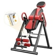 thumbnail image 1 of Heavy Duty Inversion Table, 300lb Capacity Back Therapy Reflexology with Adjustable Foldable Stretcher Machine Protective Belt, Dprodo Table, Red, 1 of 12