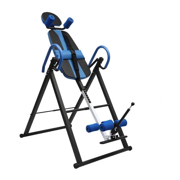 Heavy Duty Inversion Table for Back - 300 lbs Capacity - with Anti-Slip Foot Sleeve&Safety Belt - Height Adjustable - Hang Upside Down Back Stretcher