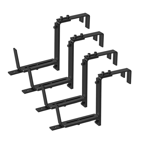 Heavy Duty Iron Planter Box Holders Wall Mounted Brackets Window Box Brackets Simple Install for Window Boxes