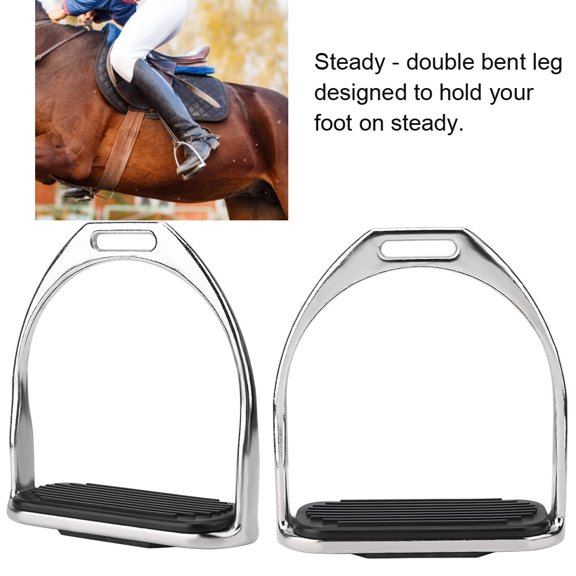 Heavy,Duty Iron Stirrups, Non,Rusty, Stable Foot Support For Equestrian Activities