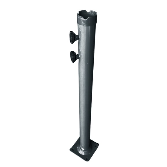 Heavy Duty Iron Umbrella Base Cylinders Stable Easy Installation Deck Shade Base for Backyard & Commercial Use