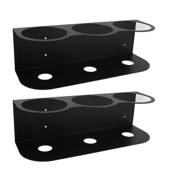 Heavy Duty Iron Wall Mounted Spray Can Holder Rack Dual Pack - Premium Spray Bottle Storage Organizer for Garage Workshops, Work Spaces and Tool Sheds (12.6 x 3.7 in / 32x9.5 cm)