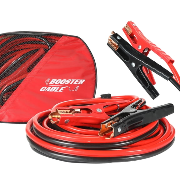 Heavy Duty Jumper Cables, Automotive Booster Cables for Starting Weak Batteries(16 Feet, 2-Gauge)