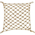 thumbnail image 1 of Heavy Duty Jute Rope Tear-resistant Sisal Rope Mesh Twine Netting Wall Children Pets Container Protection Net Safety Netting For Balcony Stairs Scenic Railings Garden Bar Decoration 1x2m, 1 of 9