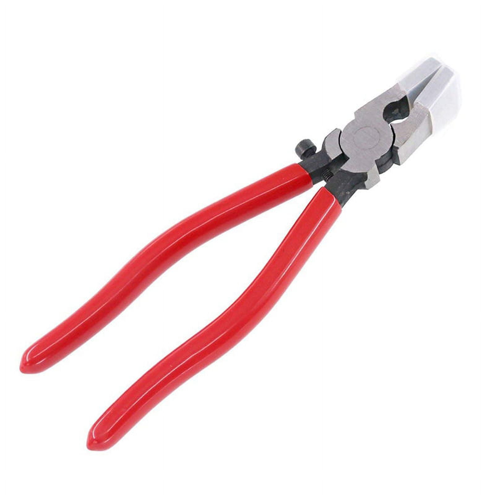Heavy Duty Key Fob Pliers Tool, Metal Glass Running Pliers With Flat