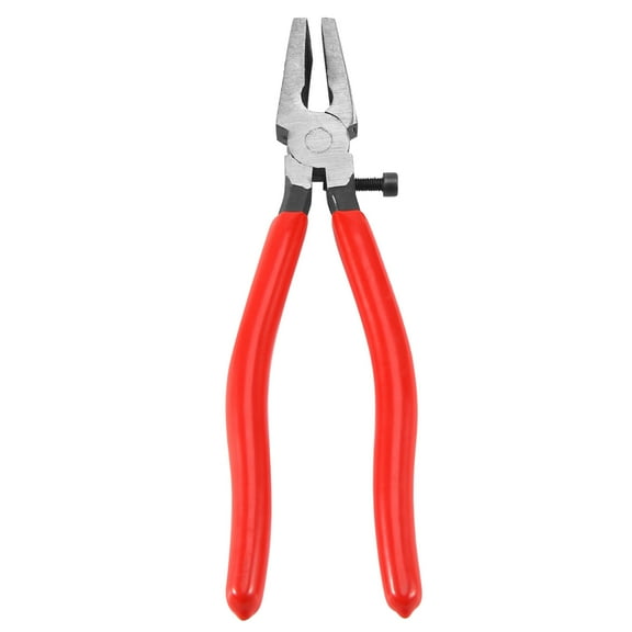 Heavy Duty Key Fob Pliers Tool, Metal Glass Running With Flat Jaws, Studio Attach Rubber Tips Perfect For Hardware Install And Stained Work