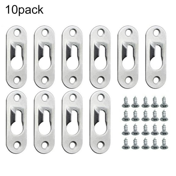 Heavy Duty Keyhole Picture Frame Hangers Two Hole Hanging Bracket Plate