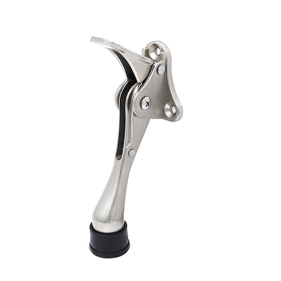 Heavy Duty Kickdown Door Stopper, One Touch Adjustable Kickdown Door Stop