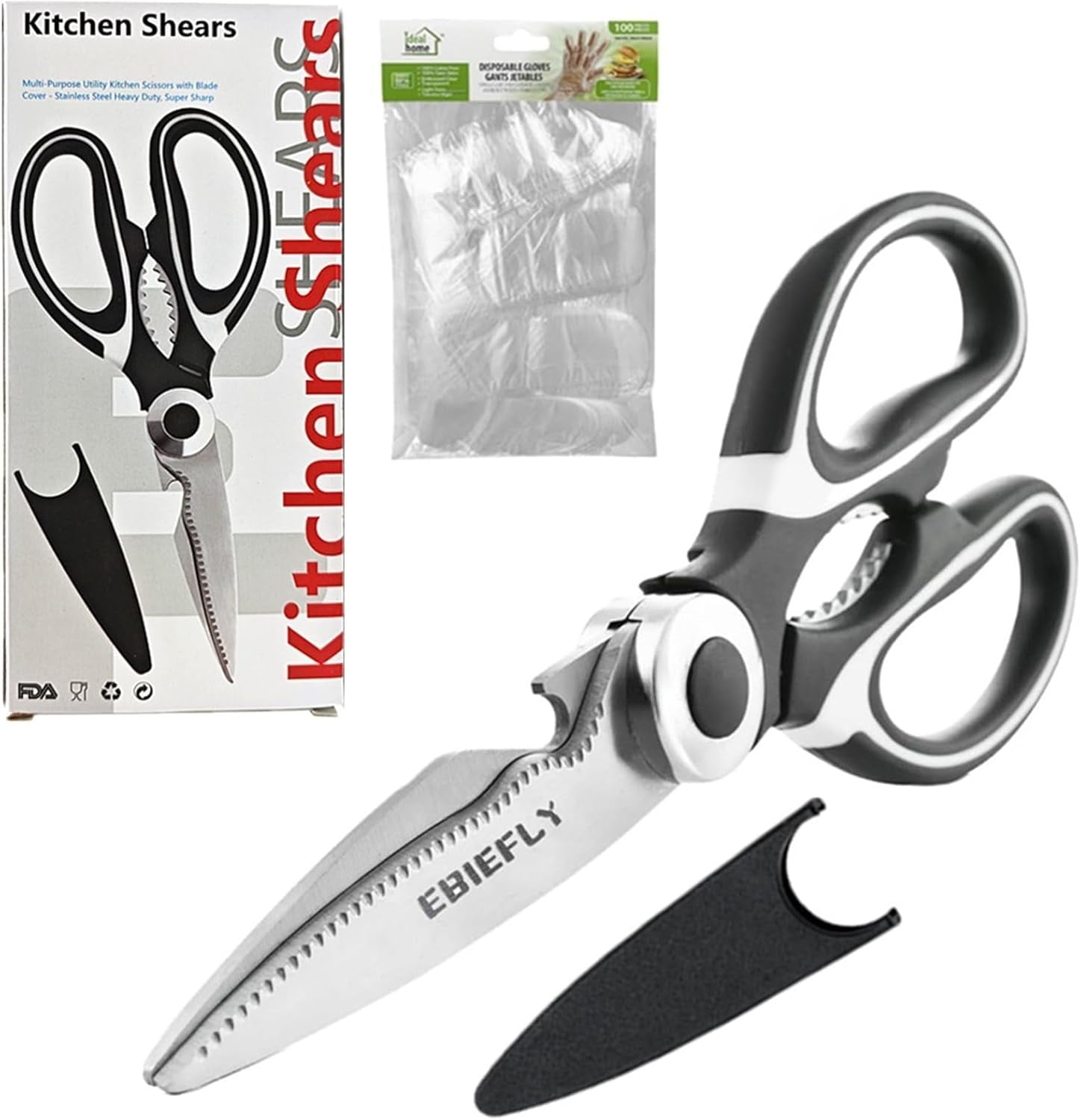 Heavy Duty Kitchen Aid Scissors Professional Shears for Meat Cutting ...