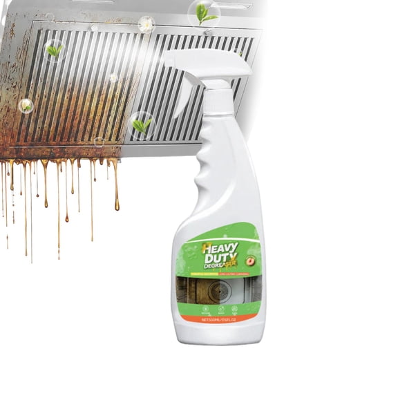 Heavy Duty Kitchen Degreaser Spray,Heavy Duty Degreaser, 500ML Kitchen Cleaner Spray, All Purpose Cleaner Multi forStove, Range Hood, Cooktop & Kitchen Surface