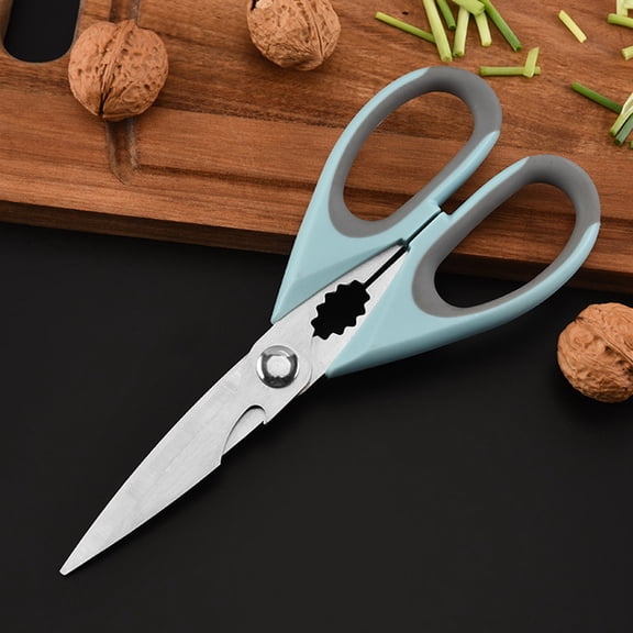 Heavy Duty Kitchen Scissors Multi-Functional Chicken Bone Shears Ergonomic Stainless Steel Food Scissors with Protective Cover & Lock for Meat, Vegetables, Seafood & Household Use