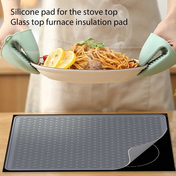 Heavy Duty Kitchen Utility Mat, Silicone Drying Mat for Kitchen Counter, Heat Resistant Mats for Countertop, Dish Drying Mats for Kitchen Counter, 420G 28X20In Deep Gray Flexible