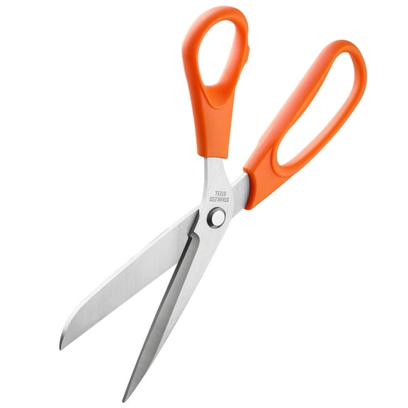 Heavy Duty Korean BBQ Scissors, Professional 3Cr13 Stainless Steel Kitchen Shears for Meat, Steak and Poultry, Thickened Non-Slip Blade with Ergonomic Sunset Zest Handle