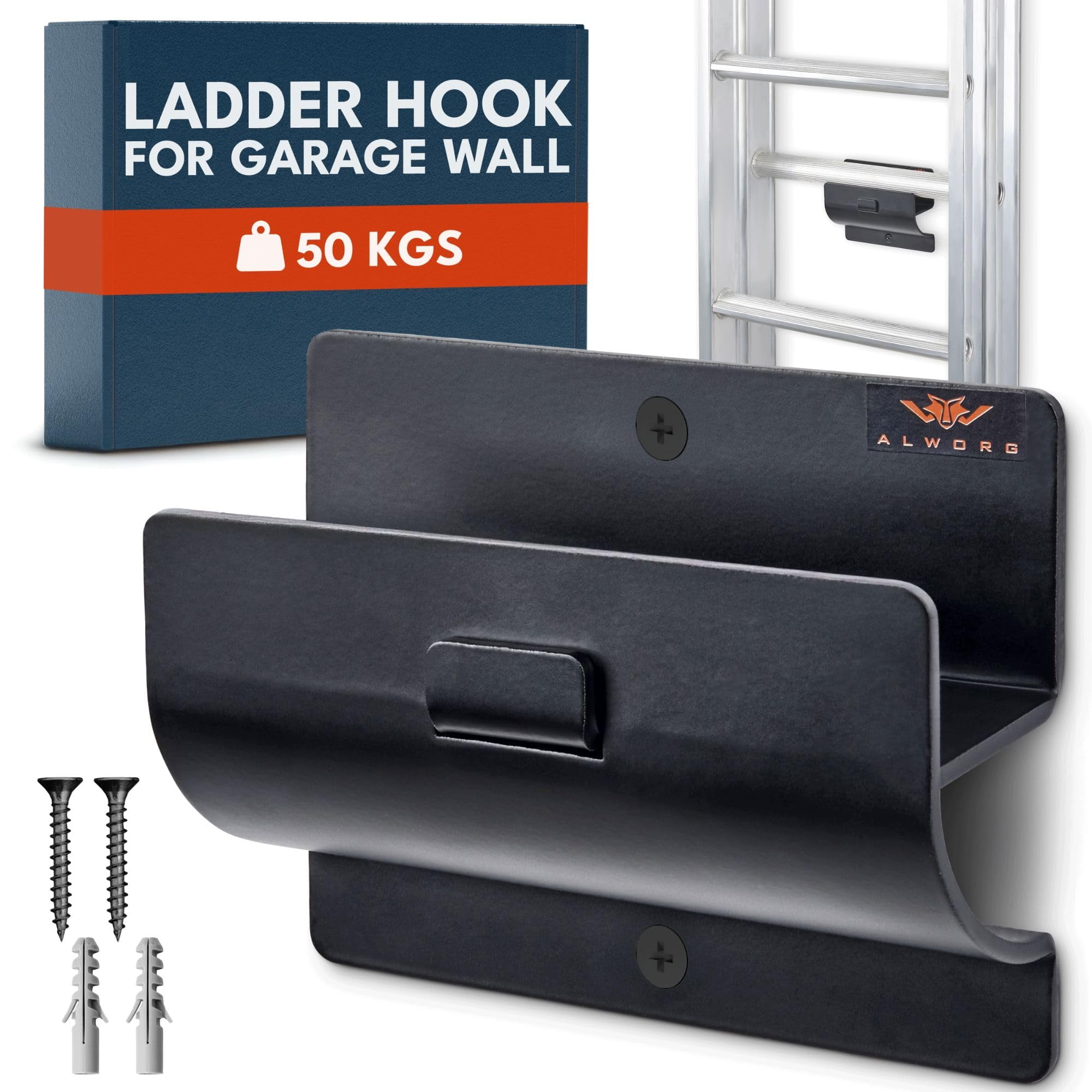 Step Stool Wall Hanger For Ladder 2Pcs Folding Step Stool Wall