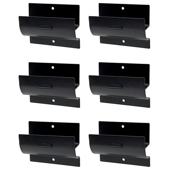 Heavy-Duty Ladder Hanger-Wall Mount Hooks for Storage-Wheelbarrow Hangers Garage Wall-6 Pack
