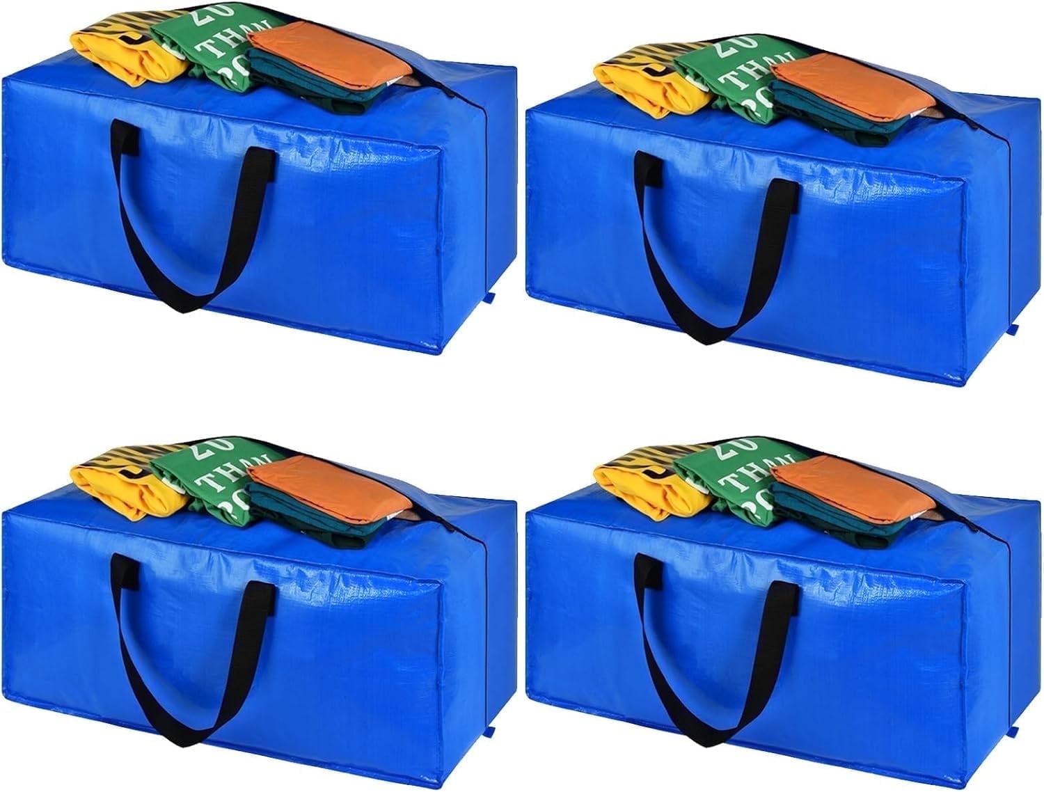 Heavy Duty Large Storage Bags, XL Blue Moving Bags for College