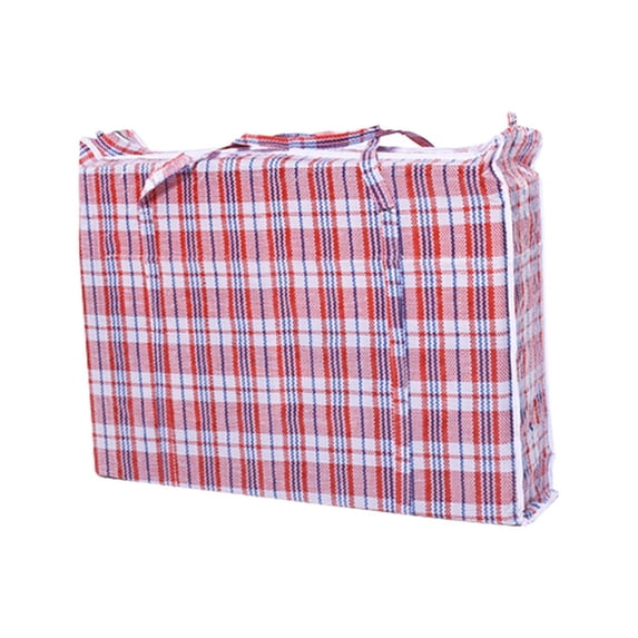 Heavy Duty Laundry Bags with Zipper & Handles, Large Collapsible Reusable Storage Bags for Moving, Travel, Laundry & Shopping(Pink,Regular)