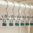 thumbnail image 1 of Heavy Duty Laundry Hook Strap Clip for Clothing,Portable Metal Drying Clip for Bras,Socks,Towels,Underwear,Travel Hook,drying clip,Green,1PC, 1 of 9