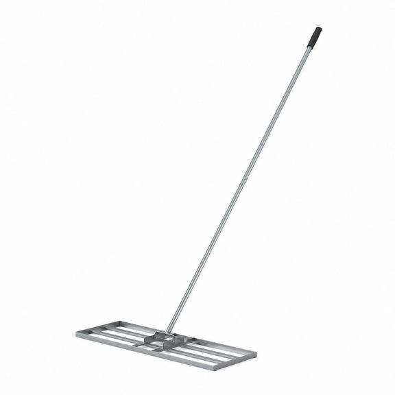 Heavy Duty Lawn Level Tool, 30 X 10 Inch Leveling Rake with 69 Inch Handle, Silver