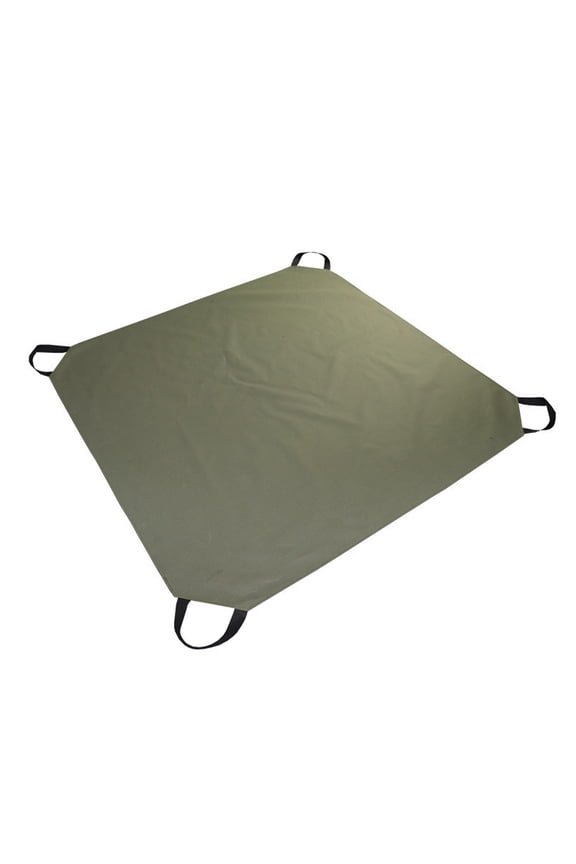 Heavy Duty Leaf Tarp with 4 Handles, 57x57 Inch Oxford Waterproof Garden Waste Bag, Reusable Collapsible Lawn Tarpaulin for Yard Debris, Shrub Pruning, Trash Collection