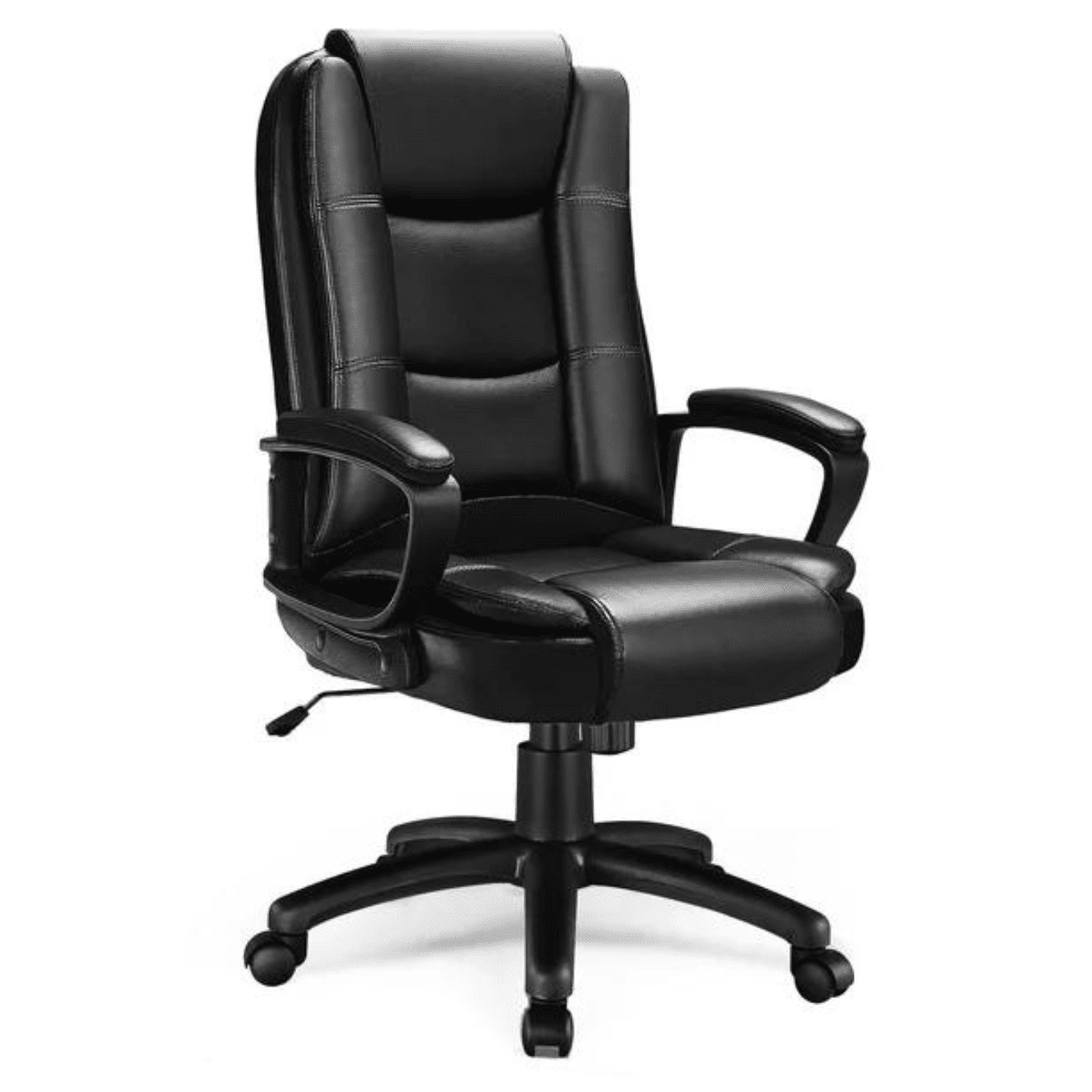 Heavy Duty Leather Office Rolling Computer Chair High Back Executive ...