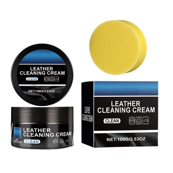 Heavy Duty Leather Stain Remover Pastes Easy Application Long Lasting Cream for Auto Upholstery Home Furniture