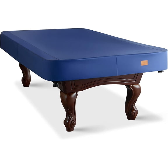 Heavy Duty Leatherette Billiard Pool Table Cover, Waterproof & Tearproof Cover for Pool Table 7/8/9FT (7 Feet/Blue)