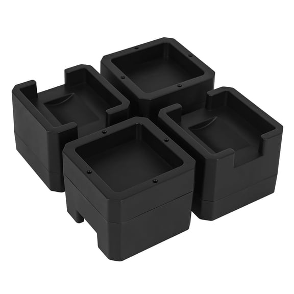 Heavy Duty Leg Risers for Table Sofa Couch Cabinet Multifunctional Easy Installation 4pcs Bed Risers with Lockable Wheel