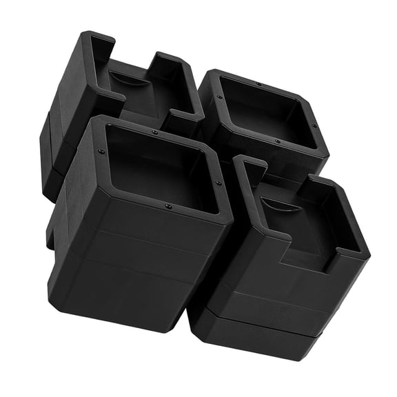 Heavy Duty Leg Risers for Table Sofa Couch Cabinet Multifunctional Easy Installation 4pcs Bed Risers with Lockable Wheel