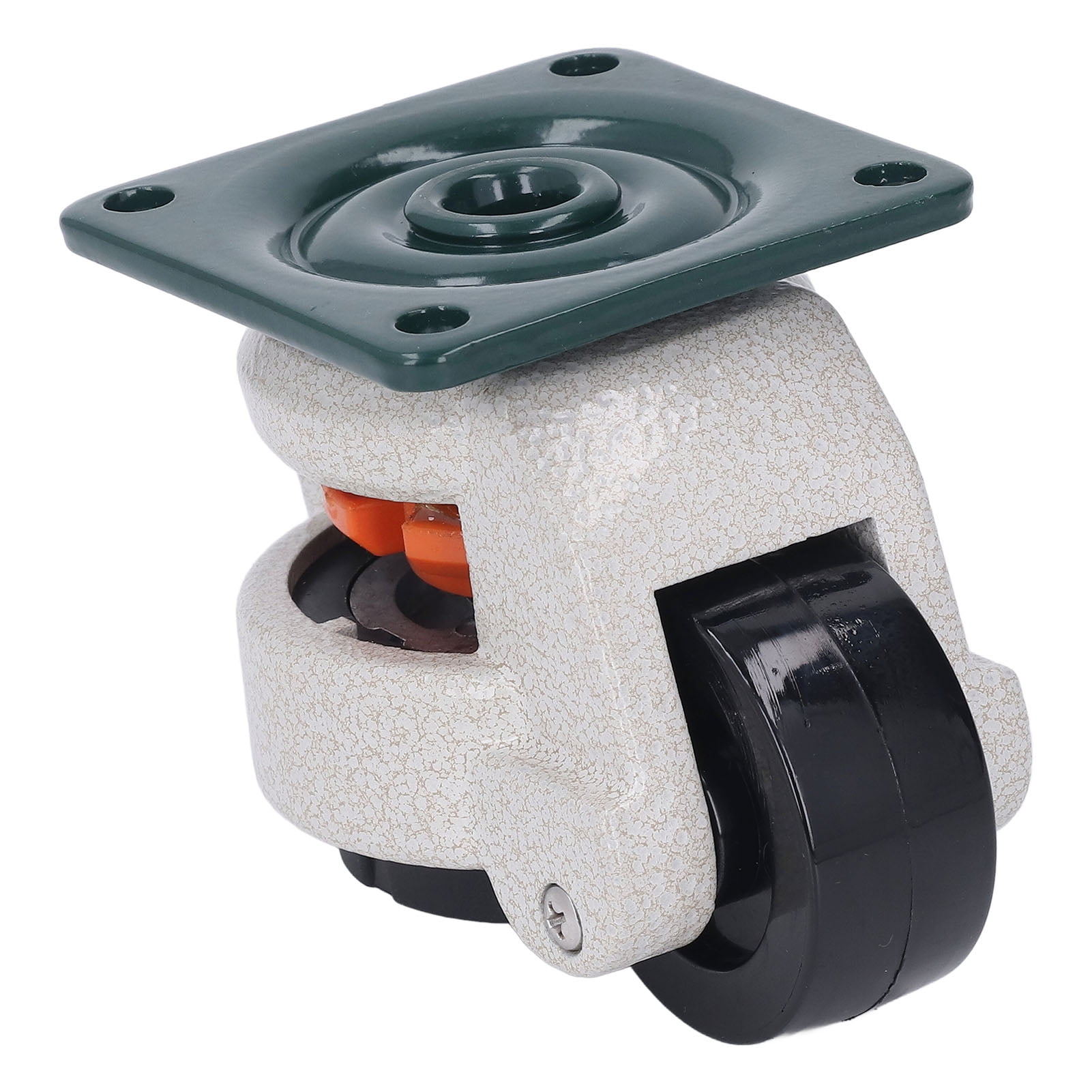 Heavy Duty Leveling Stem Caster Rubber Base Nylon Wheel Height ...