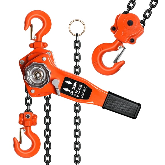 Heavy Duty Lever Hoist, 6 Ton 13200 LBS Manual Chain Puller, 10 FT Lift G80 Steel Lever Block for Home Garage, Farm & DIY Lifting Projects