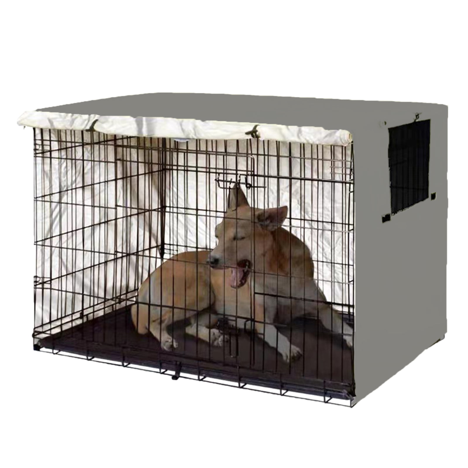 HeavyDuty Light Reducing Dog Crate Cover, Open on 2 Sides, Washable