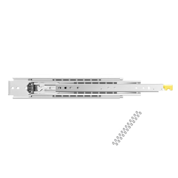 Heavy Duty Locking Drawer Slides 18 60 Inch 500 lb Load Capacity Full Extension Ball Bearing Side Mount Slide Rails