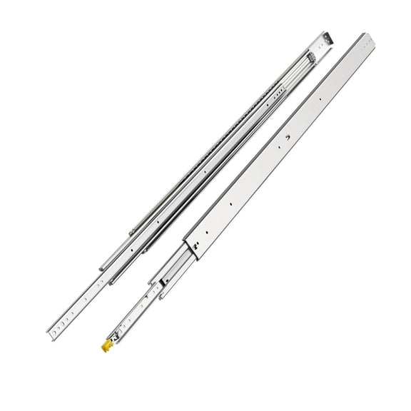 Heavy Duty Locking Drawer Slides 60 ",500lb Load Capacity Full Extension Ball Bearing Drawer Glides for Side Mount Industrial Use