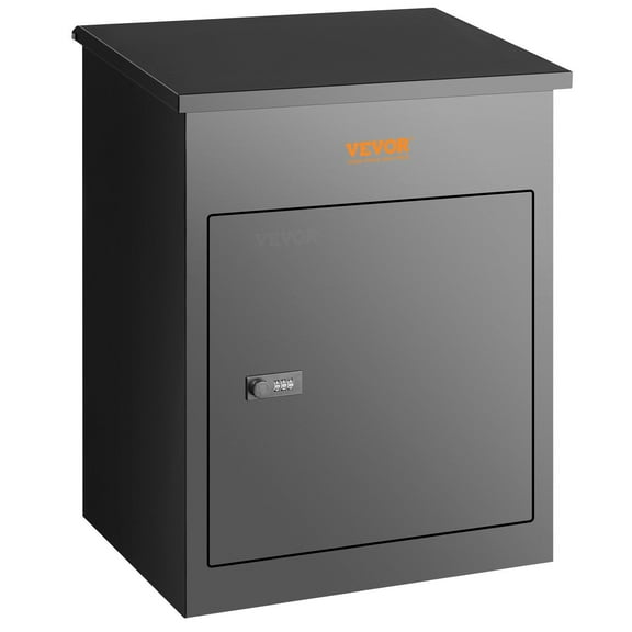 Heavy Duty Locking Mailbox Extra Large - Galvanized Steel Weatherproof Mailbox with Anti-Theft Baffle, Keypad Code Lock, Wall Mounted for Secure Package Delivery