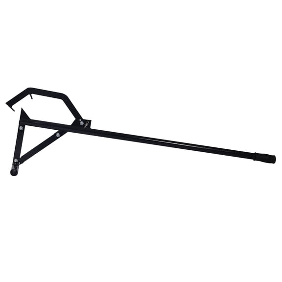 Heavy Duty Log Jack, Carbon Steel Timber Log Lifter, Triple Thick Log Roller Tool for 3 to 15 Inch Diameter Logs, Black Powder Coated Log Moving Helper