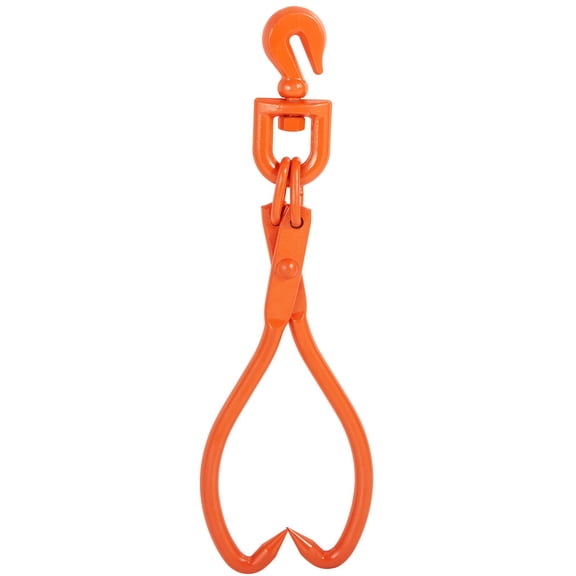 Heavy Duty Log Tongs, 18 Inch Rotating Steel Log Grapple with 2 Claws, 772 lbs Capacity for Lifting, Sding, and Transporting Timber