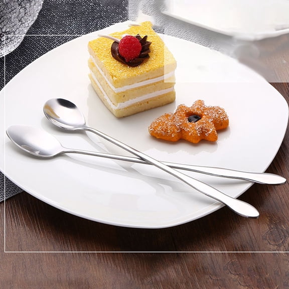 Heavy Duty Long Handle Iced Tea Spoon Premium Stainless Mixing Stirring Spoons For Dessert Kitchen Bar