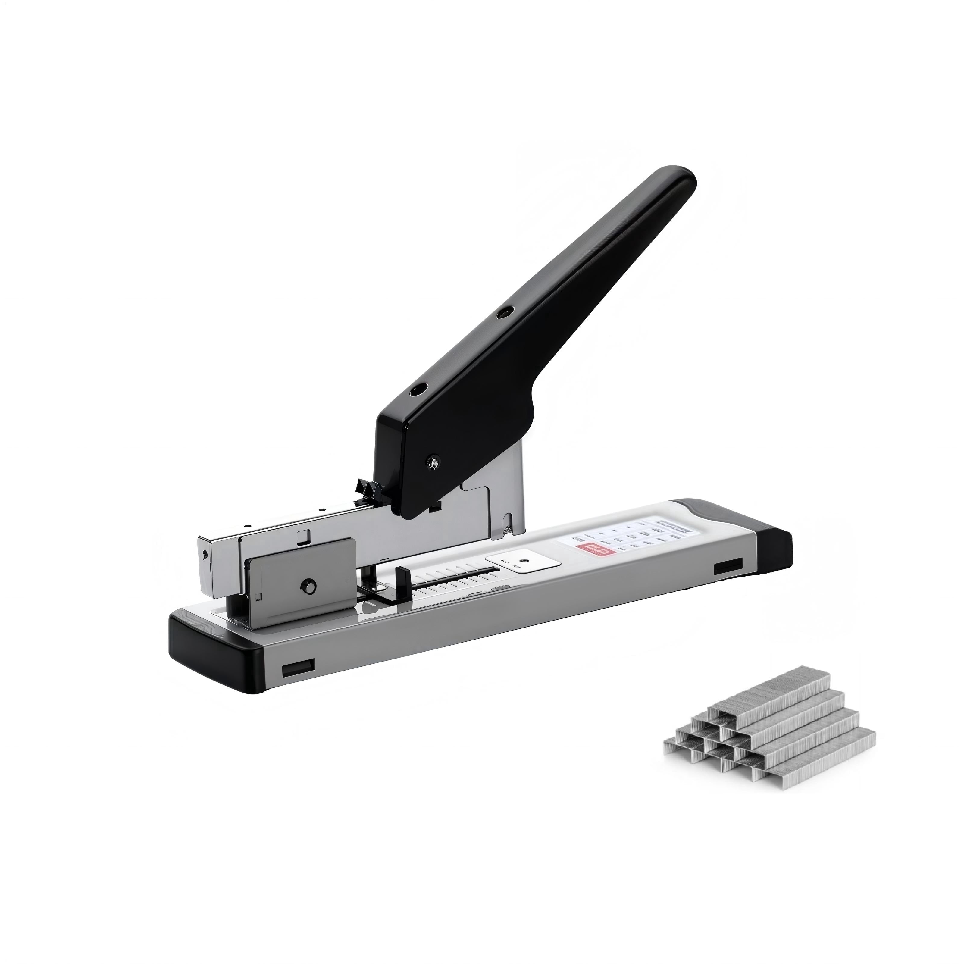 Stapling Machine Long JIUJ, Heavy-Duty Long-Handle Stapler, Staples up to 100 Sheets, Black ...
