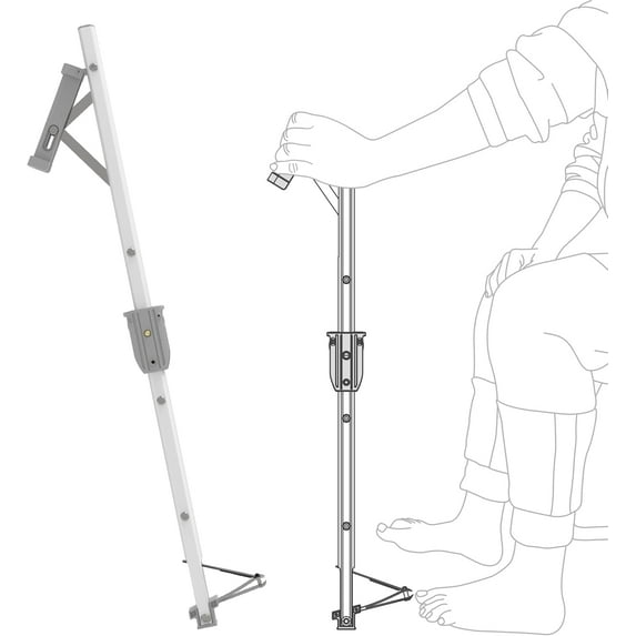 Heavy Duty Long Handled Toenail Clippers,5mm Wide Jaw Opening, No Bending,Perfect for Seniors, Obese, Pregnant,Disabled 24White