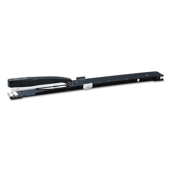 Heavy-Duty Long Reach Stapler, 20-Sheet Capacity, 12" Throat, Black | Bundle of 5 Each