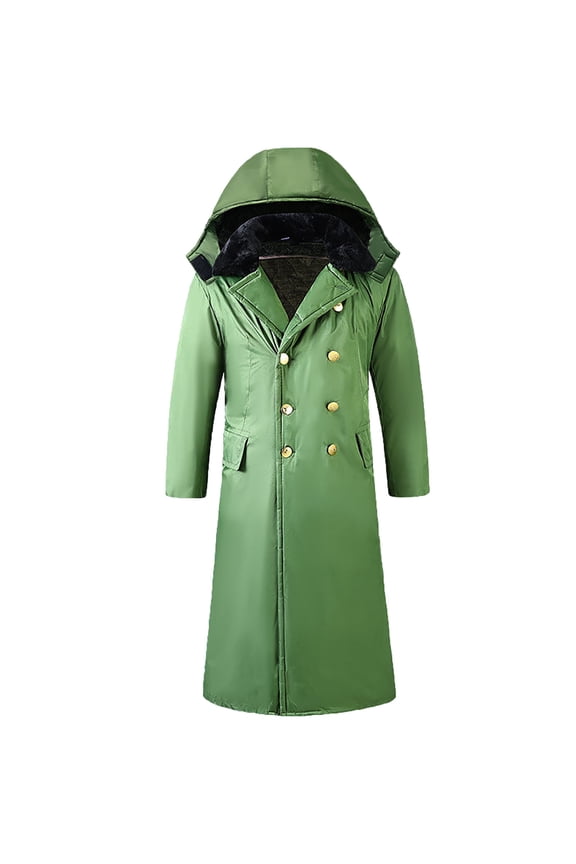 Heavy Duty Long Winter Coat Extreme Cold Weather Insulated Work Jacket Windproof Thermal Outerwear For Harsh Conditions