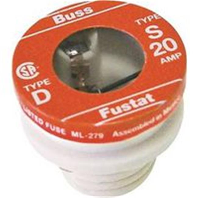 Heavy Duty LowVoltage Tamper Proof Time Delay Plug Fuse 125 Vac 20A