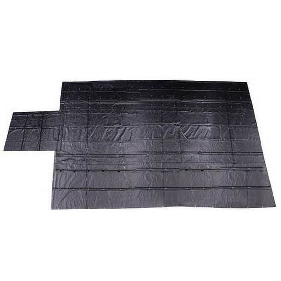 Heavy Duty Lumber Tarp - 20' x 28' (6' Drop & Flap) - 18 oz. Black T
