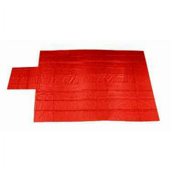 Heavy Duty Lumber Tarp - 20' x 28' (6' Drop & Flap) - 18 oz. Red Tar