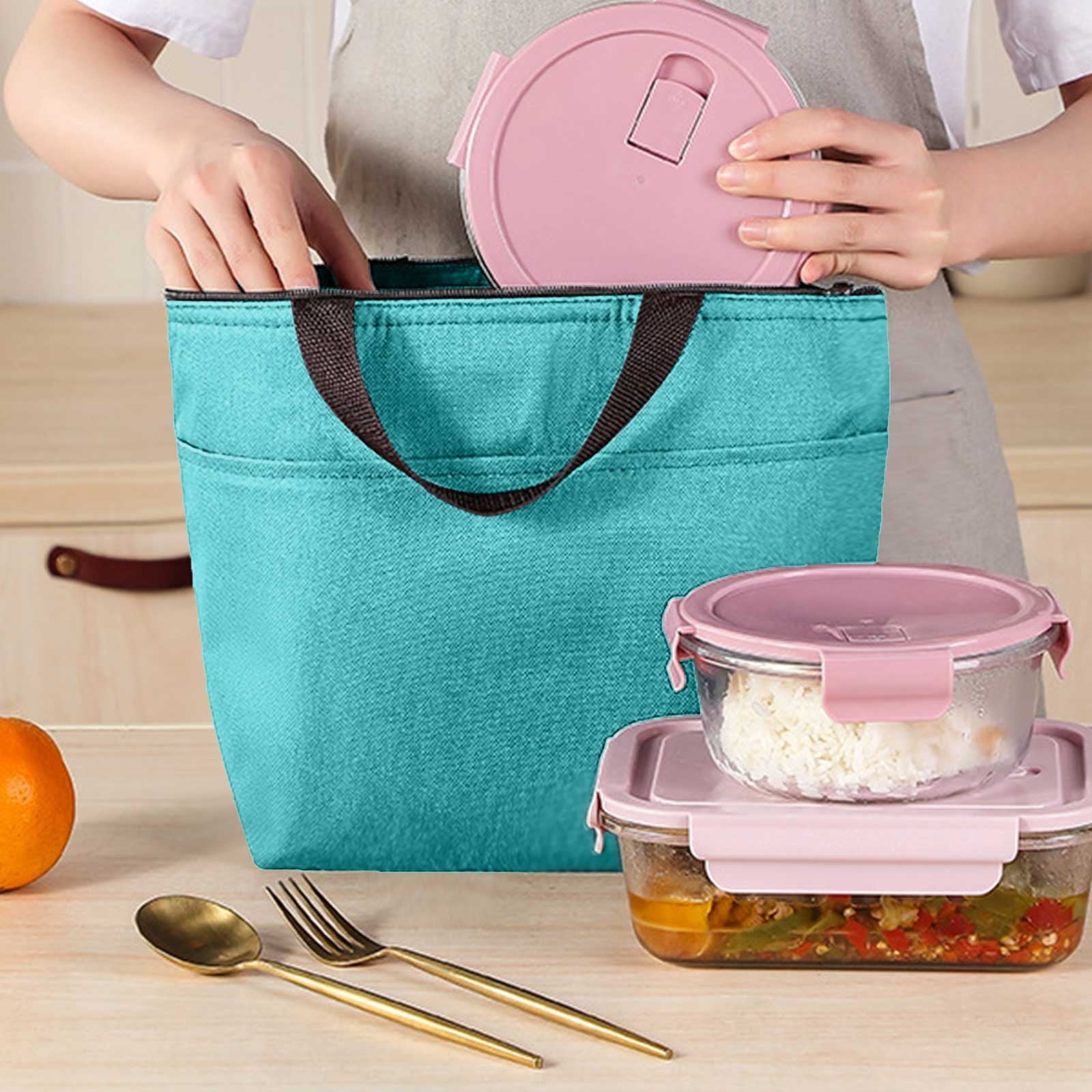 Heavy Duty Lunch Boxes for Construction Workers Solid Color Portable