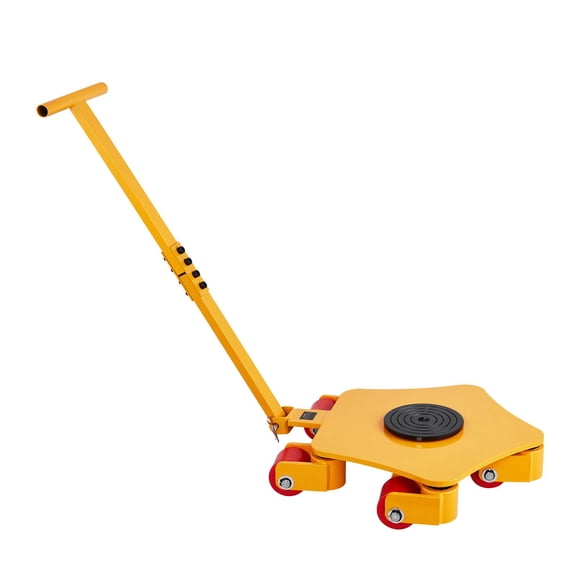Heavy Duty Machinery Skate, 8800 lb Capacity Industrial Mover with 360 Swivel Casters and PU Wheels, Workshop Equipment Roller for Warehouse and Factory Use