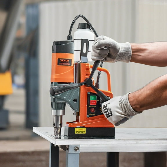Heavy Duty Magnetic Drill Press 1450W 12800N Portable 800RPM Mag Drill for Industrial Metal Drilling
