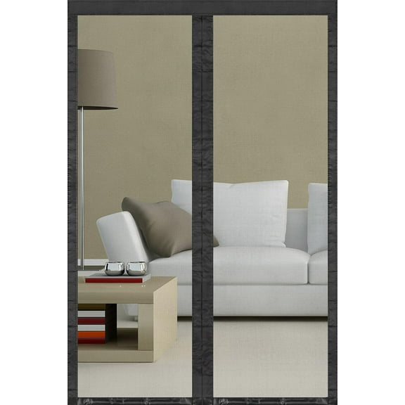 Heavy Duty Magnetic Fiberglass Screen Door with Reinforced Mesh - Fits Door Size 36x80inch, Self Sealing, Easy Install, Fresh Air Flow & Keep Bugs Out - Pet and Kid Friendly, Strong Magnet Design